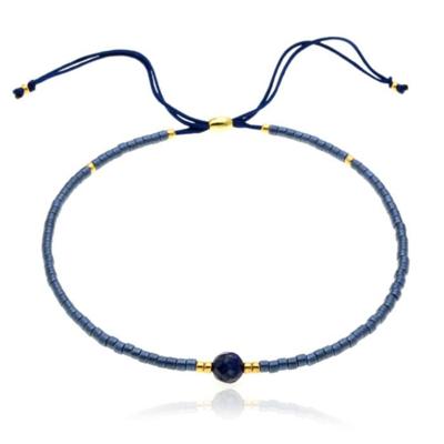 Deja Armband Miyuki Glas kralen - Dark Blue