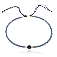 Deja Armband Miyuki Glas kralen - Dark Blue - thumbnail