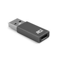 ACT Connectivity usb-a naar usb-c adapter (donkergrijs) - thumbnail