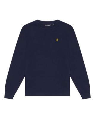 Lyle & Scott winter t-shirt jongens - navy blauw - longsleeve