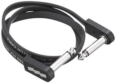 EBS PCF-DL58 Deluxe Flat patchkabel mono-jack haaks 58 cm EBS PCF-DL58 Deluxe Flat patchkabel mono-jack haaks 58 cm