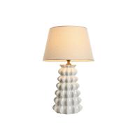 Bureaulamp Home ESPRIT Wit Porselein 50 W 220 V 40 x 40 x 65 cm - thumbnail