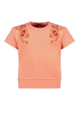 B.Nosy Meisjes t-shirt - Beau - Perzik