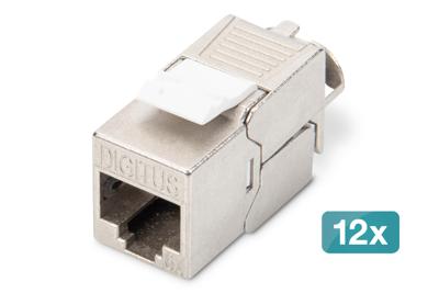 Digitus DN-93615-12 RJ45-inbouwmodule Keystone CAT 6A 1 stuk(s) Digitus DN-93615-12 RJ45-inbouwmodule Keystone CAT 6A 1 stuk(s)