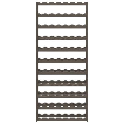 Wijnrek voor 77 flessen massief grenenhout grijs Wijnrek voor 77 flessen massief grenenhout grijs