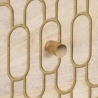 Bijzetkast 40x33x75 cm massief mangohout - thumbnail