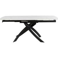 Kare Uitschuifbare Eettafel Twist Onyx 120(30+30)x90cm - thumbnail