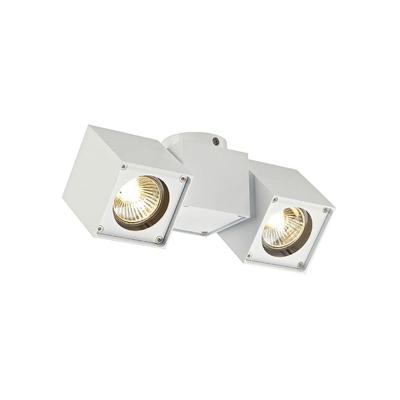 SLV Vierkante opbouwspotAltra Dice Spot 2 2-lichts wit - 151531