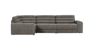 BePureHome Hoekbank 'Date' Links, kleur Grijs