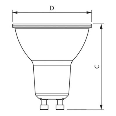 Philips Led lampMaster GU10 - 3,7W - 2700K dimbaar - LED3447 Philips Led lampMaster GU10 - 3,7W - 2700K dimbaar - LED3447