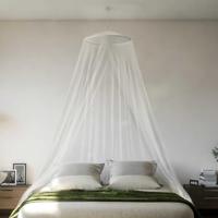 VidaXL Klamboe voor bed 220 gaas 56x56x220 cm wit - thumbnail