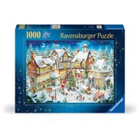 Puzzel Christmas village 1000st - thumbnail