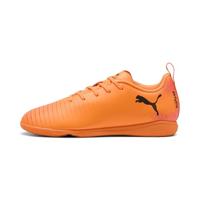 PUMA Future 8 Play Zaalvoetbalschoenen (IN) Kids Oranje Roze Zwart - thumbnail