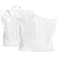 Tas | LDPE | 46x 5x52cm | lusdraagtas | wit | 250 stuks - thumbnail