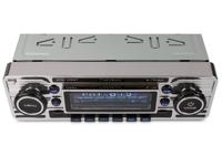 Autoradio met Bluetooth - 1 DIN - USB - 18 Voorkeurzenders - Retro Look (RMD120BT) - thumbnail