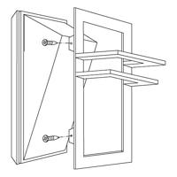 EGLO PARK Buitengebruik muurverlichting Antraciet E27 60 W - thumbnail