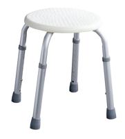 Ridder Ted badkamerkruk 32.4x53.2x31.9cm hoogte verstelbaar Aluminium Wit 73.1224 - thumbnail