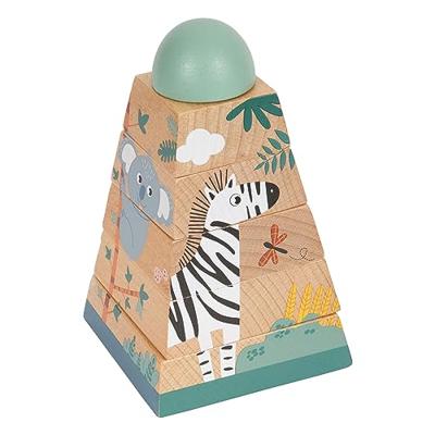 Small Foot stapeltoren safari, 6dlg. Small Foot stapeltoren safari, 6dlg.