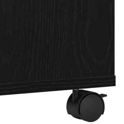 VidaXL Printerstand zwart eiken 60 x 48 x 74 cm bewerkt hout