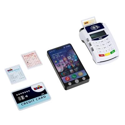 Theo klein 7274 POS terminal en kinderen mobiele telefoon smartphone met licht, geluid en contactloze betaalfunctie speelgoed voor kinderen vanaf 3 jaar Theo klein 7274 POS terminal en kinderen mobiele telefoon smartphone met licht, geluid en contactloze betaalfunctie speelgoed voor kinderen vanaf 3 jaar
