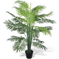 VidaXL Kunst phoenix palmboom met pot 130 cm - thumbnail