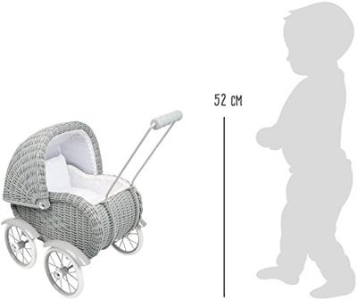 Klassieke Rieten Poppenwagen Jannigje