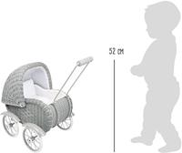 Klassieke Rieten Poppenwagen Jannigje - thumbnail