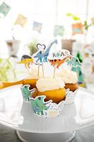 Cupcake Deco Set Dino Roar (6st) - thumbnail