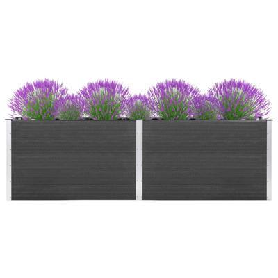 Plantenbak verhoogd 200x100x91 cm HKC grijs