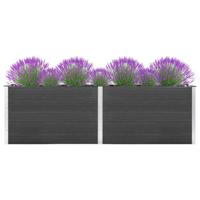Plantenbak verhoogd 200x100x91 cm HKC grijs - thumbnail