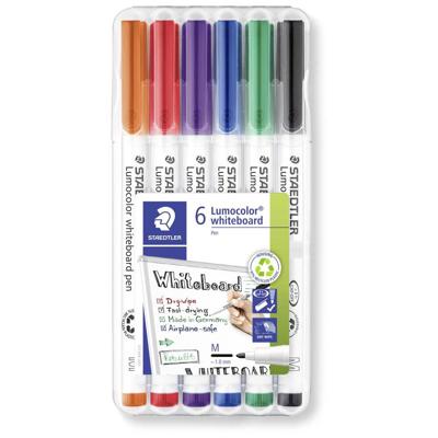 Staedtler 301 WP6 Lumocolor Whiteboardmarker Willekeurige kleur (geen keuze mogelijk) N/A