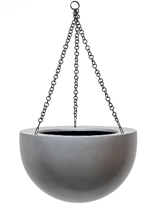 Baq Gradient Hanging bowl matt grey, 33x21cm