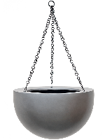Baq Gradient Hanging bowl matt grey, 33x21cm - thumbnail