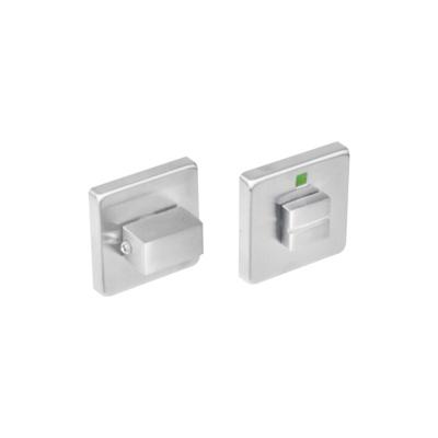 Intersteel Rozet vierkant met toilet-/badkamersluiting 53x8mm - RVS Intersteel Rozet vierkant met toilet-/badkamersluiting 53x8mm - RVS