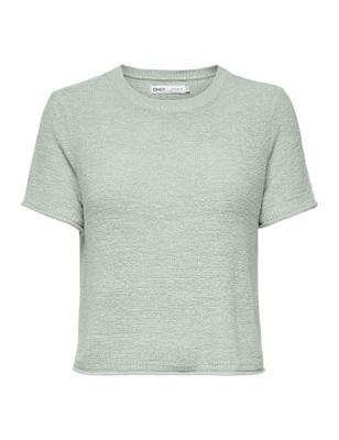 Only Onlsunny S/s Pullover Knt Noos Trui Korte Mouw Green Lily