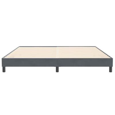 Bedframe zonder matras 200x220 cm fluweel donkergrijs