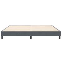 Bedframe zonder matras 200x220 cm fluweel donkergrijs - thumbnail