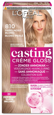L'Oréal Paris Casting Crème Gloss Haarkleuring Parelmoer Blond 810
