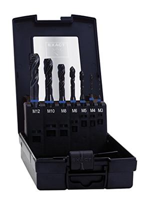 Exact 43654 Machinetapboor 7-delig Metrisch M3, M4, M5, M6, M8, M10, M12 Rechtssnijdend DIN 371 HSS-E Model C 1 set(s)