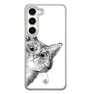Samsung Galaxy S23 hybride hoesje - Kat kiekeboe