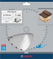 Bosch Accessoires Cirkelzaagblad Standard for Wood Speed 190 x 30 x 2,6 mm, 24 1st - 2608640801 - thumbnail