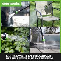 24V Drukreiniger GREENWORKS G24PWK4 - Lader + 4Ah batterij - 5105307UB - thumbnail
