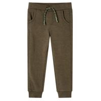 Kinderjoggingbroek 92 gemleerd kakikleurig - thumbnail