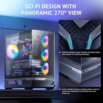 Antec C7 Midi-tower PC-behuizing Zwart