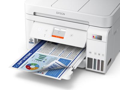 Epson EcoTank ET-4856 Multifunctionele printer Inkjet Kleur A4 Printen, scannen, kopiëren, faxen ADF, Duplex, LAN, Inktbijvulsysteem, USB, WiFi