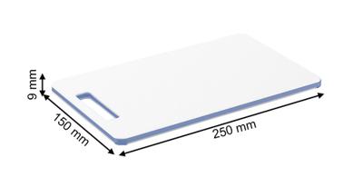 Rotho Caruba Snijplank 25x15x0.9 cm Wit/Horizon Blauw