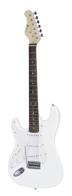DIMAVERY ST-203 Electric Guitar LH, white