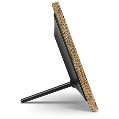 Aluratek (ADPFD10F) Digitale fotolijst met automatische diashow, Distressed Wood Rand, 1024 x 600, hoogteverhouding 16: 9, geschikt voor wandmontage