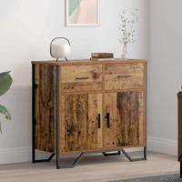 Dressoir met lade Oud hout 79.5 x 35.5 x 74.5 cm Bewerkt hout - thumbnail