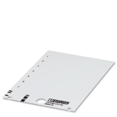 Phoenix Contact 0828775 US-EMP (27X8) Apparaatmarkering Montagemethode: Vastklemmen Markeringsvlak: 27 x 7.93 mm Wit Aantal markeringen: 510 10 katernen